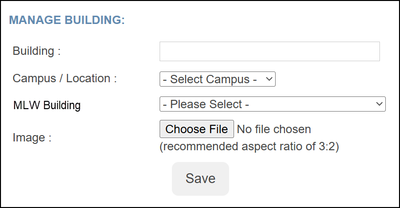 Manage building page.