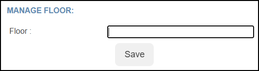 Manage floor page.
